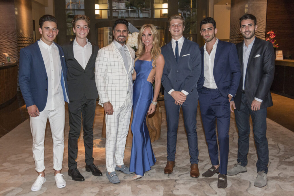 Don Diamont, Cindy Ambuehl and their sons, 2017 | Source: Getty Images