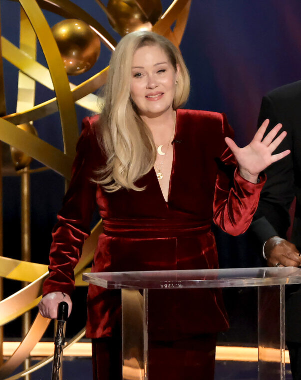 Christina Applegate at the 75th Primetime Emmy Awards on January 15, 2024 in Los Angeles | Source: Getty Images