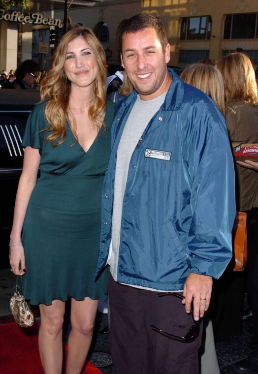 Adam Sandler and Jackie Sandler in Hollywood, California. | Source: Getty Images