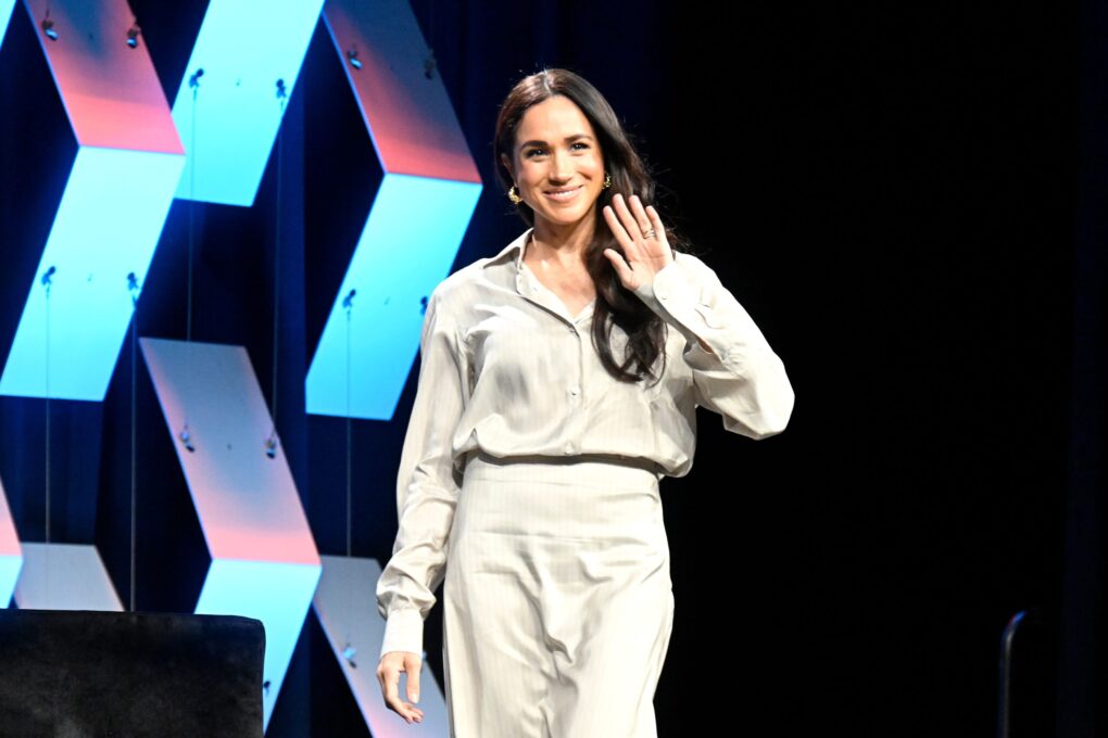 Meghan Markle at the "Breaking Barriers, Shaping Narratives: How Women Lead On and Off the Screen" panel during the 2024 SXSW Conference and Festival at Austin Convention Center on March 8, 2024 in Austin, Texas. | Source: Getty Images