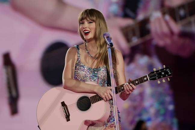 Taylor Swift pictured on her Eras Tour in Singapore. Credits: Ashok Kumar/TAS24/Getty Images for TAS Rights Management