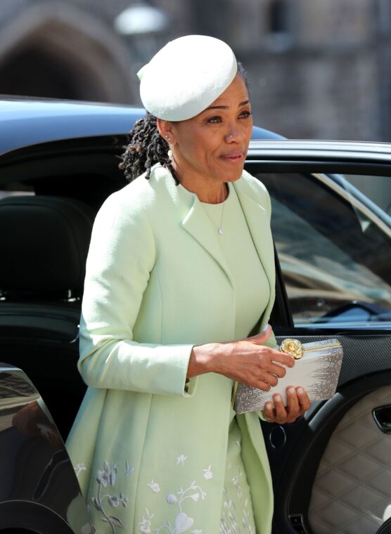 Doria Ragland arrives at St George's Chapel at Windsor Castle...<div class=